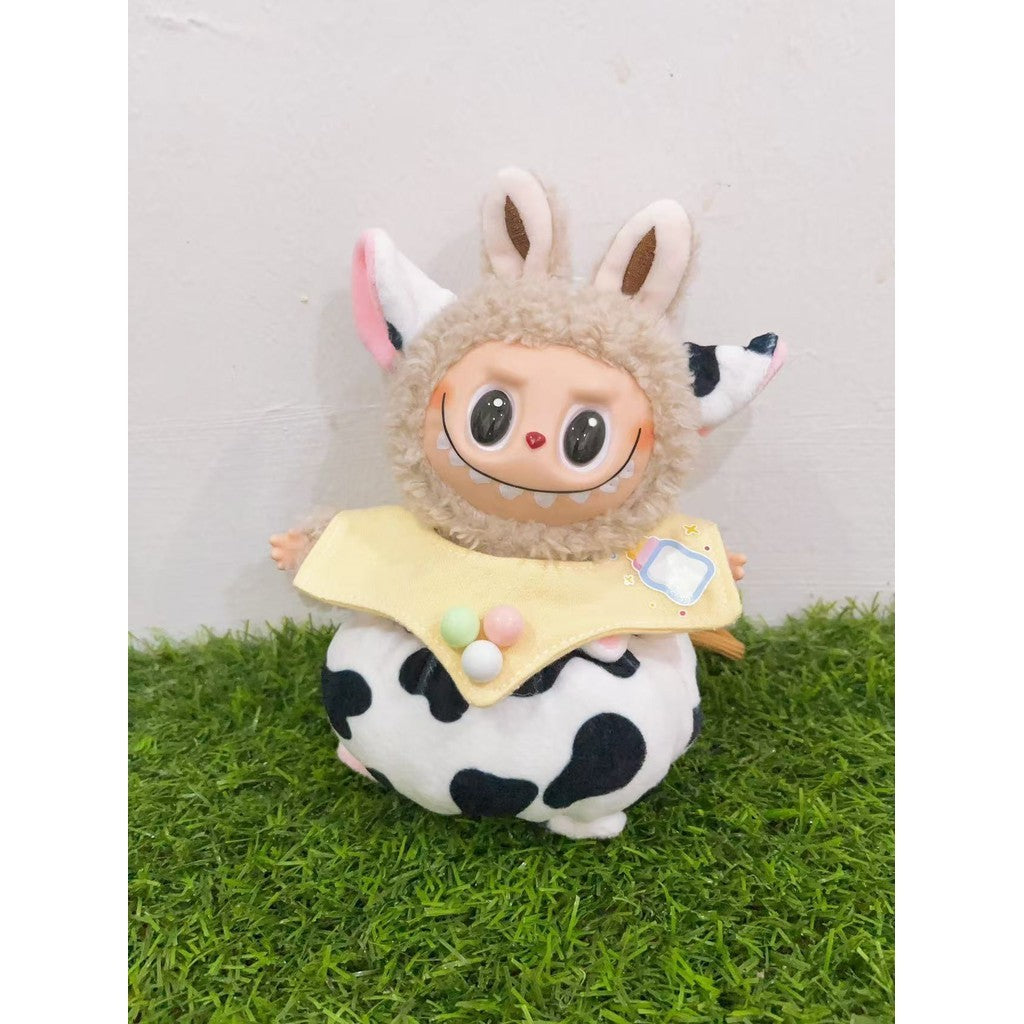 READY STOCK!!!Labubu Filled Doll Clothes Cos Gift Mini Jumpsuits For Labubu Macaron Clothes Doll+Clothes Labubu公仔专用服饰