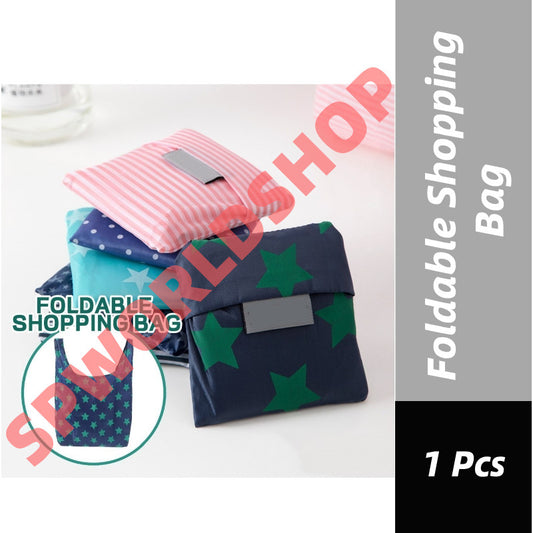 (READYSTOCK) Foldable Shopping Bag Folding Recycle Bag Reusable Custom Waterproof Grocery Bag-N038/N039/N040 环保袋