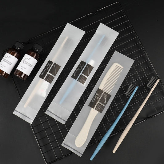 (READYSTOCK) Disposable Hotel Toiletries Set Toothbrush Comb Shower Cap Care Package Shampoo Shower Gel Soap 酒店一次性用品