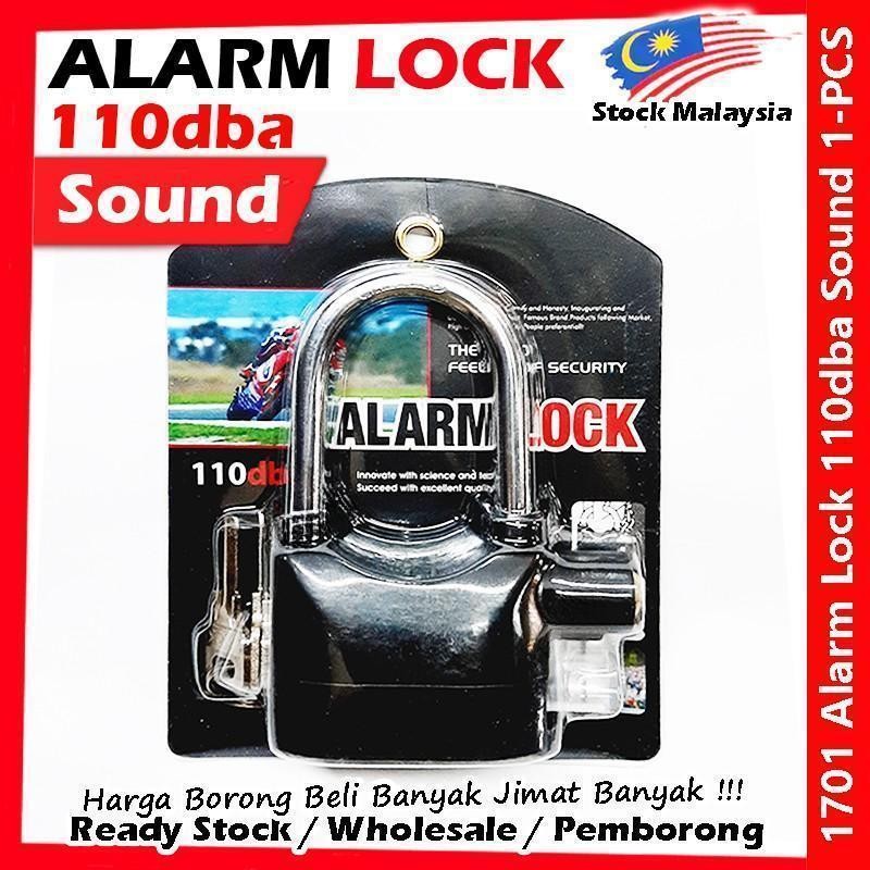 Alarm Lock Security Lock Anti-Theft Siren Alarm Padlock Door / Motorcycle / Bike Bicycle / Car Kunci Berbunyi #防盗警报锁1701