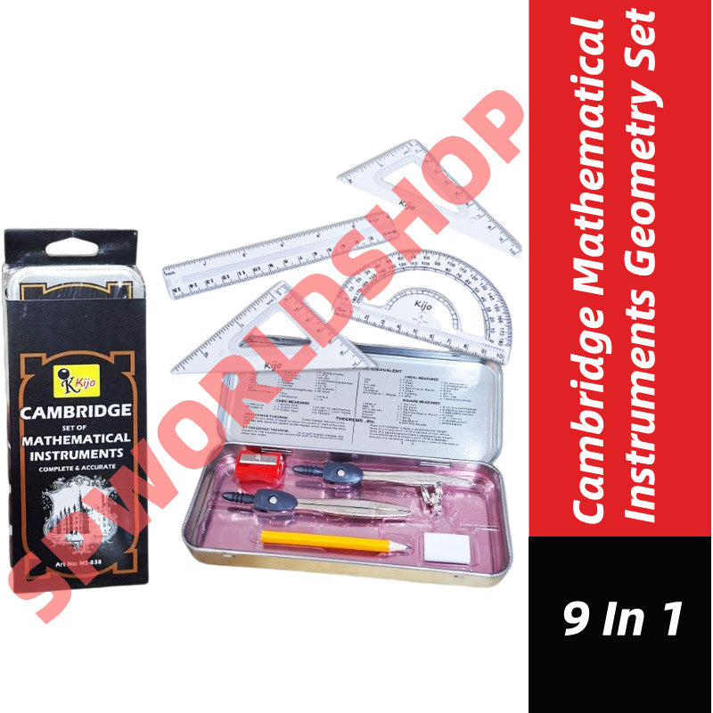 MS-838 Cambridge Mathematical Instruments Cambridge Geometry Set Math Set Mathematical Set #MS-838 #Kijo #Cambridge
