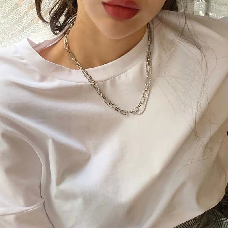 (READYSTOCK) Necklace Korean Love Heart Simple Gold Sliver Chain Fashion Women Jewelry Gift Bear Choker-NLR000 韩系爱心项链