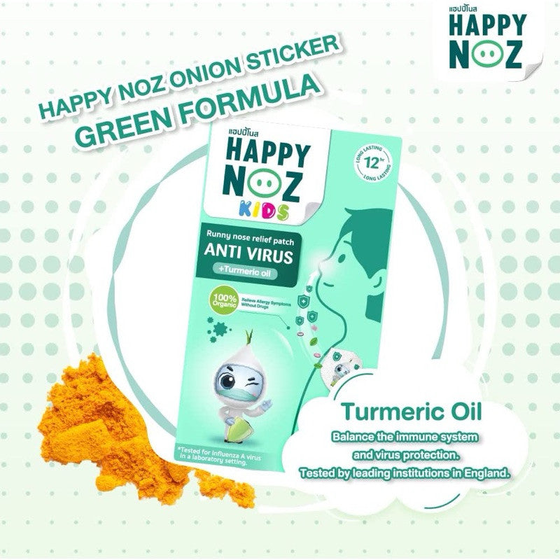 READY STOCK!!! Happy Noz 100% Organic Onion Sticker 12 hours 1 Box of 6 Pcs