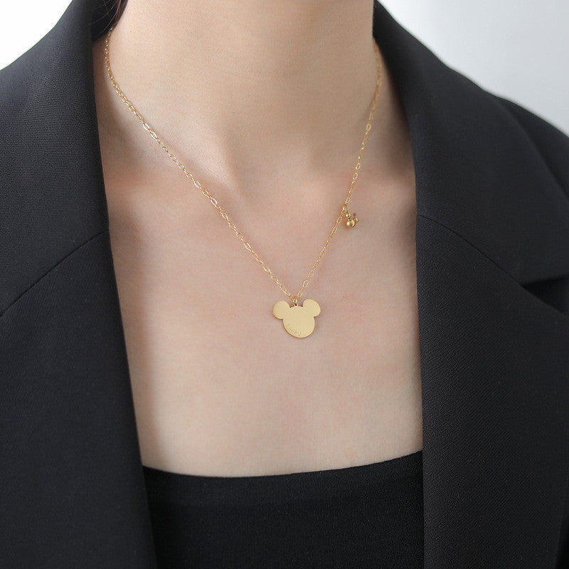 (READYSTOCK) Necklace Korean Love Heart Simple Gold Sliver Chain Fashion Women Jewelry Gift Bear Choker-NLR000 韩系爱心项链