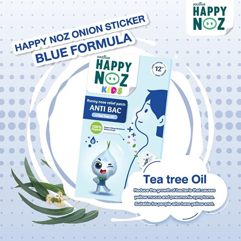 READY STOCK!!! Happy Noz 100% Organic Onion Sticker 12 hours 1 Box of 6 Pcs