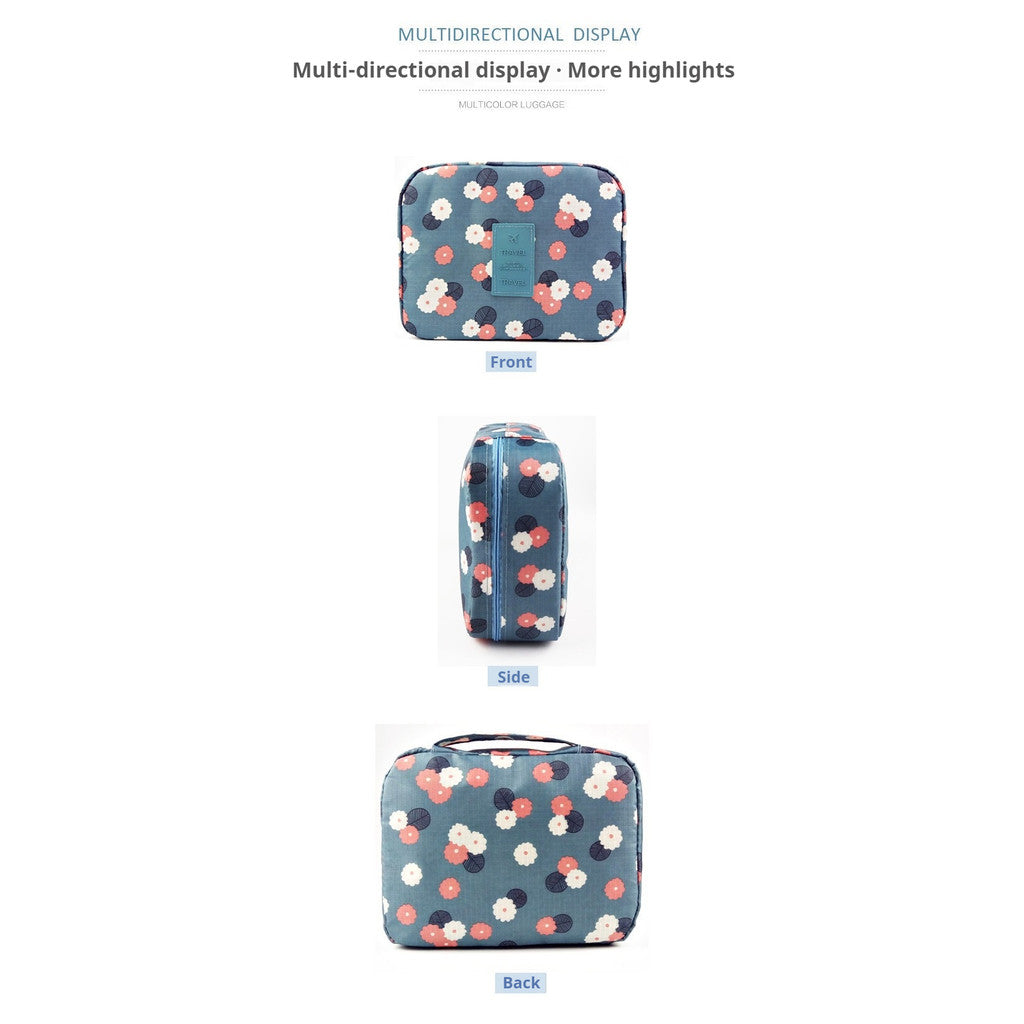 READY STOCK Polyester Cosmetic Bag Make Up bag kits Storage Travel Wash pouch Travel Cosmetic Make Up bag NF028 防水化妆品收纳包