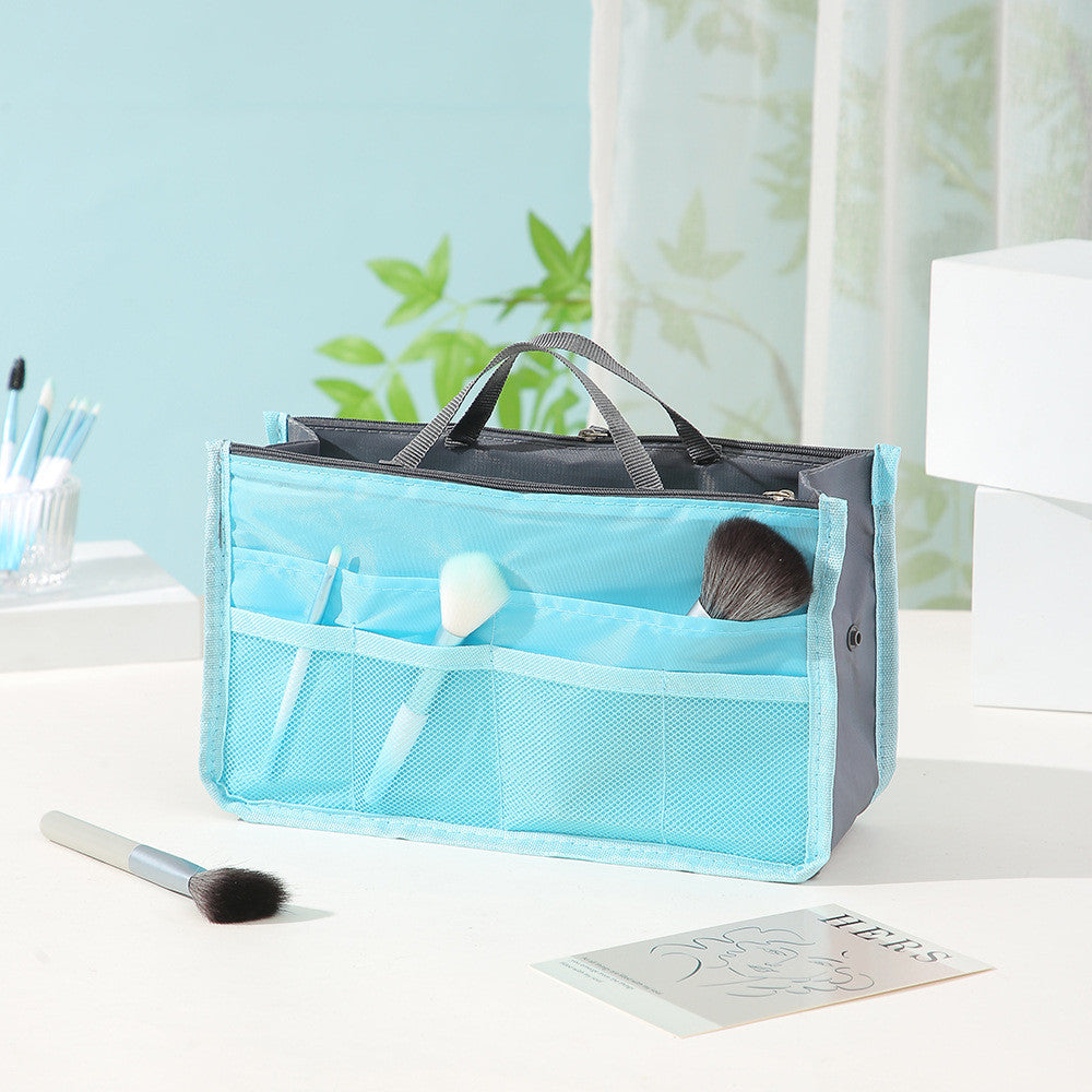 READY STOCK!!! Women's Polyester Handbag Organizer Insert Large Capacity Travel Makeup Storage Bag NF020 手提轻便大容量化妆包