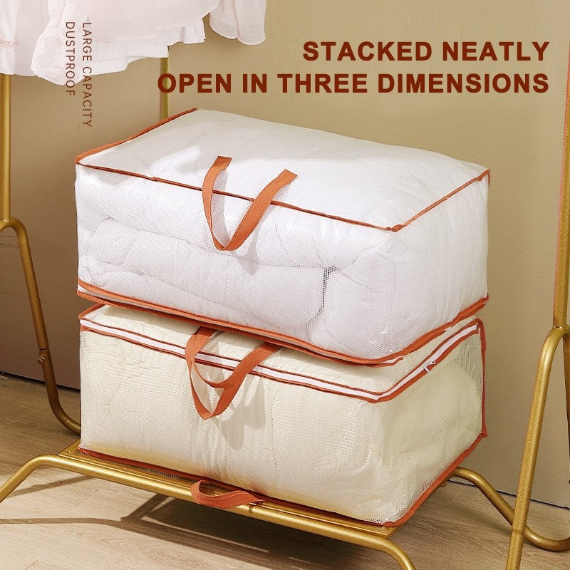 (READYSTOCK) PVC Transparent Storage Bag Waterproof Beg Quilt Storage Bag Moving Packing Bag Blanket Storage PVC透明收纳袋