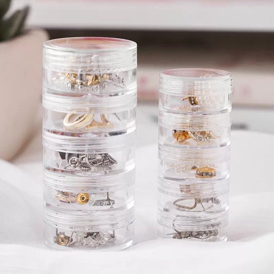 (READYSTOCK) Multilayer Rotating Jewelry Storage Box Jewelry Earrings Ring Plastics Box Jewelry Stand 首饰收纳盒