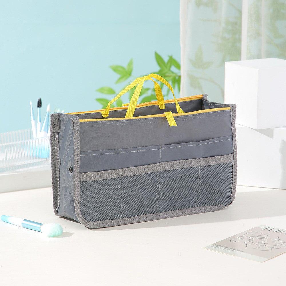 READY STOCK!!! Women's Polyester Handbag Organizer Insert Large Capacity Travel Makeup Storage Bag NF020 手提轻便大容量化妆包