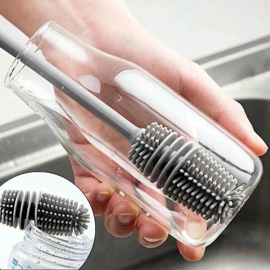 (READYSTOCK) Silicone Cup Washing Brush Long Handle Drink Wineglass Bottle Glass Cup 硅胶杯刷