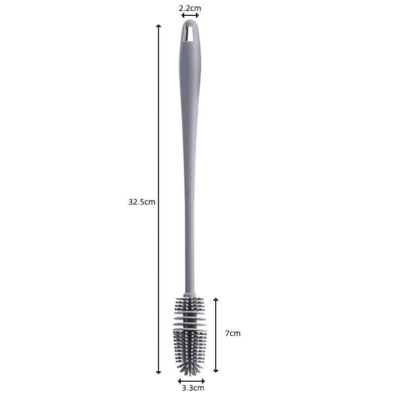 (READYSTOCK) Silicone Cup Washing Brush Long Handle Drink Wineglass Bottle Glass Cup 硅胶杯刷