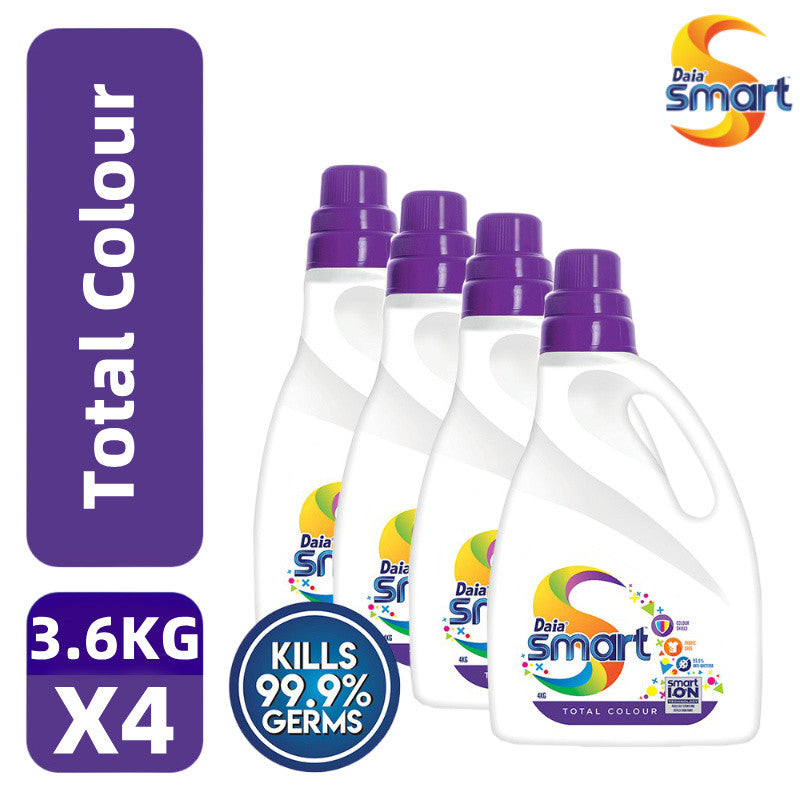 【READY STOCK】Daia Smart All-In Softergent Liquid Detergent 3.6kg 1 Box of 4 Bottle
