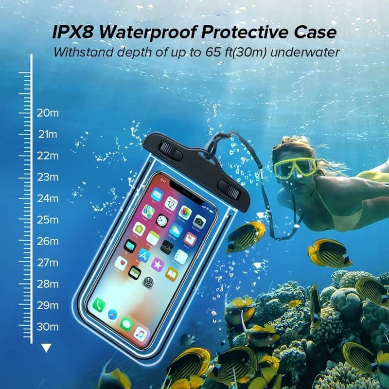 READY STOCK!!! Waterproof Phone Case Bag Pouch Holder Pouch Cover Luminous Float Seaside Swimming 水下拍照气囊手机防水袋
