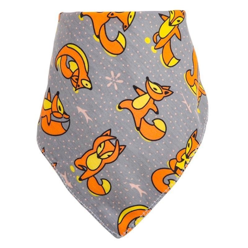 READY STOCK!!!Baby Kids Triangle Towel Baby Cotton Toddler Towel Baby Bib With Button Bibik Bayi 343