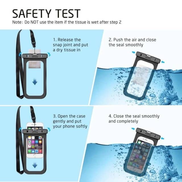 READY STOCK!!! Waterproof Phone Case Bag Pouch Holder Pouch Cover Luminous Float Seaside Swimming 水下拍照气囊手机防水袋
