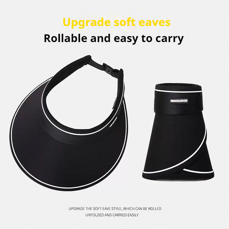 READY STOCK Ice silk Sun Protection Beach Cap For Women Summer Outdoor Foldable Can Be Stored Sun Hat 夏季防晒遮阳冰丝帽