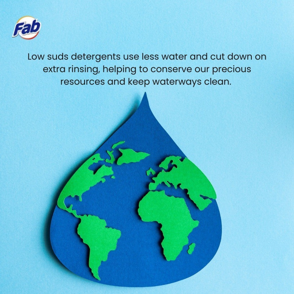 READY STOCK!!! Fab Low Sud Laundry Detergent Liquid 3.2kg/3.5kg 1 Box Of 4 Bottle