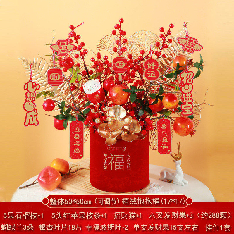 2025 Snake Year Fu Bucket DIY Material Package New Year Decoration Supplies 2025蛇年福桶diy材料包新年装饰布置用品抱抱桶乔迁之喜摆件