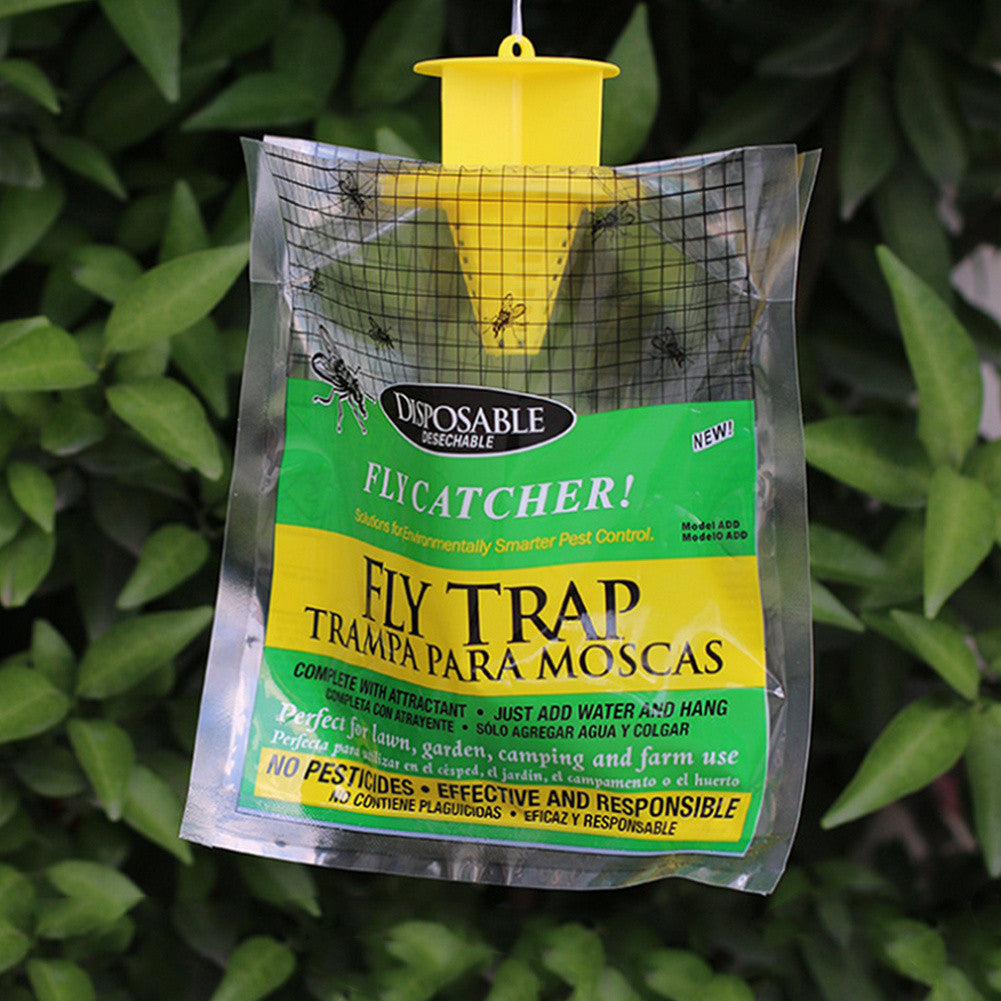 Fly Catcher Bag Hangende Vliegen Flytrap Flytraps Pack Wateroplosbaar Wegwerp Niet-toxisch 一次性捕蝇袋