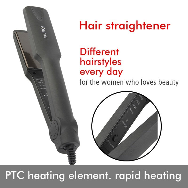 READY STOCK Kemei Km-329 Iron Ceramic Hair Straightener Styling Tools Machine Original Professional For Anion Care 离子直发器