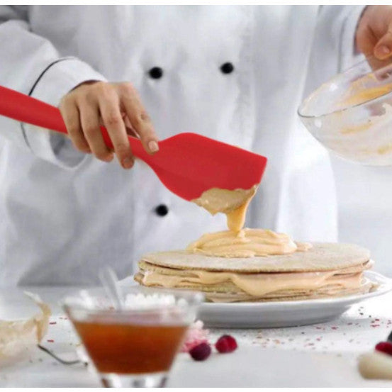 READY STOCK!!! 5Pcs Silicone Kitchen Utensils Set Including 3 Brushes and 1 Small Brush Baking Tools 硅胶烘焙工具套装