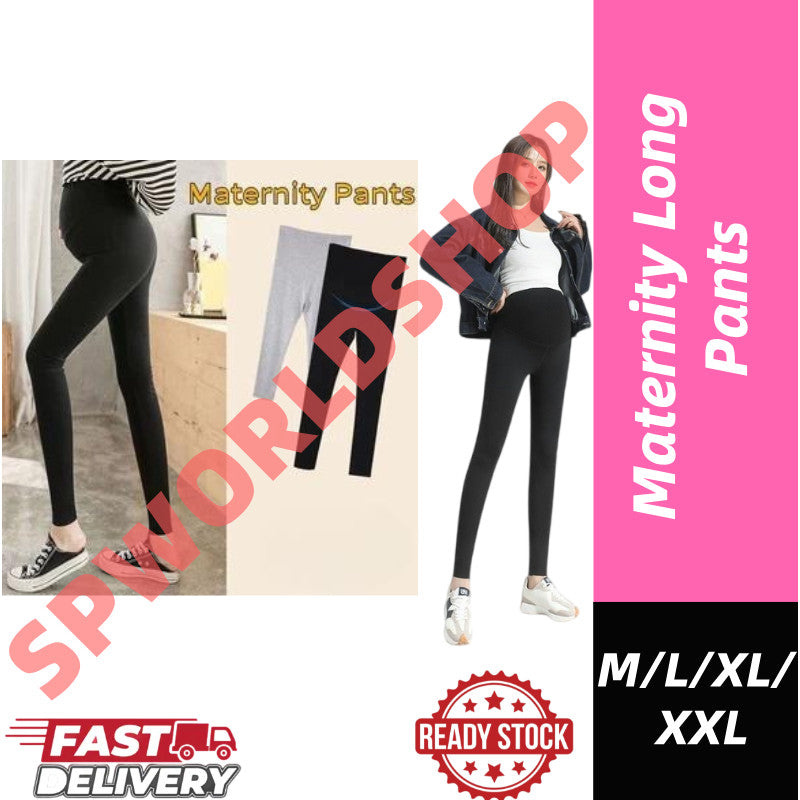 Ready Stock!!!Maternity Pants Long Pregnant Big Seluar High Waist Bootcut Pants Slim Leggings Y0450/J11980/Y1190 孕妇裤