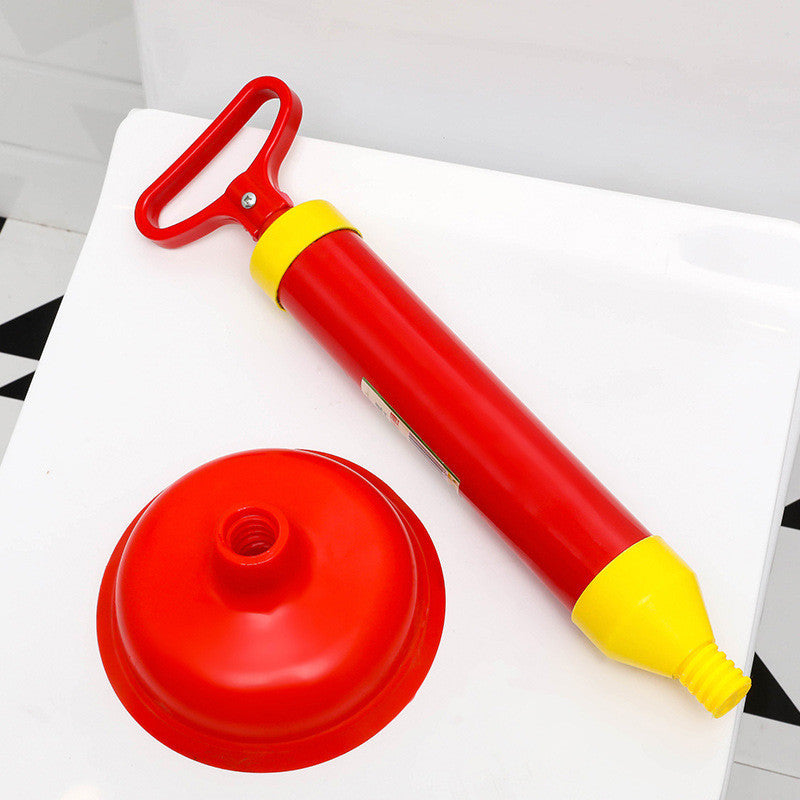 READY STOCK! Multi Drain Buster Plunger Powerful Sink Toilet Clog Sucker w/ 2 Suckers Red 马桶强力疏通器