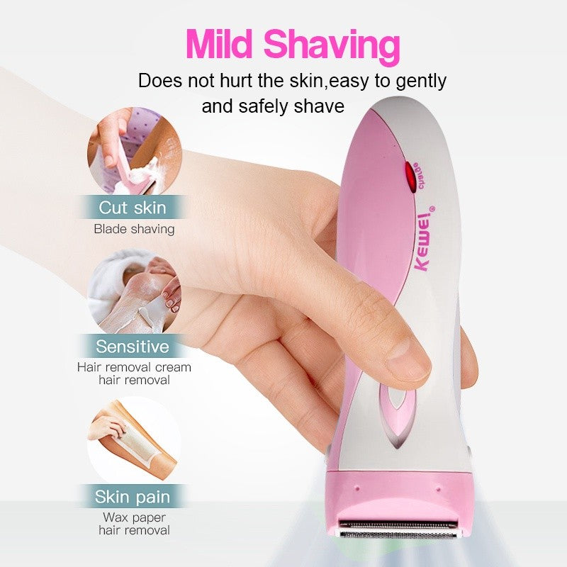 KEMEI Women's Shaver Epilator Electric Rechargeable Lady Shaving Trimmer Hair Removal KM-3018 女士电动剃毛器