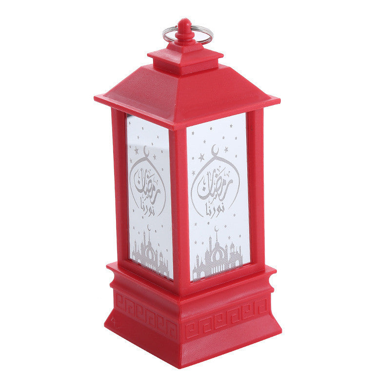 Eid Mubarak LED Wind Light Pattern Lights Muslim Style Hanging Led Lantern Ramadan Party Lantern Eid al-Fitr Decor Props