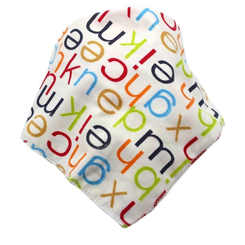 READY STOCK!!!Baby Kids Triangle Towel Baby Cotton Toddler Towel Baby Bib With Button Bibik Bayi 343