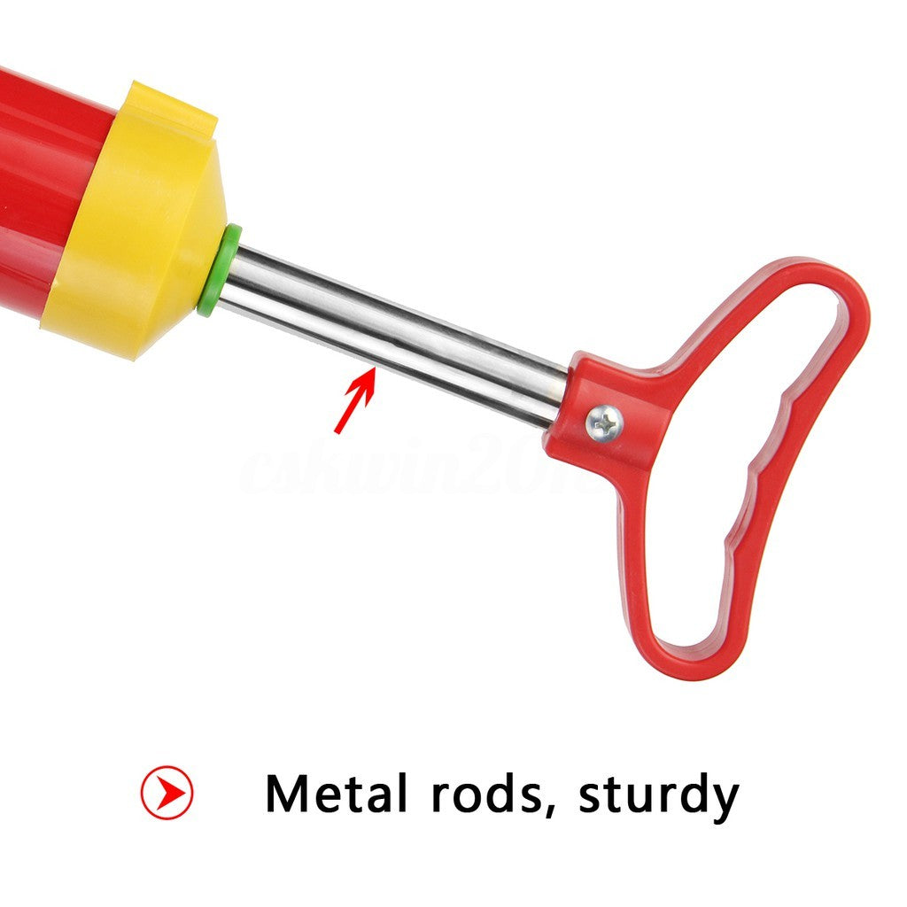 READY STOCK! Multi Drain Buster Plunger Powerful Sink Toilet Clog Sucker w/ 2 Suckers Red 马桶强力疏通器
