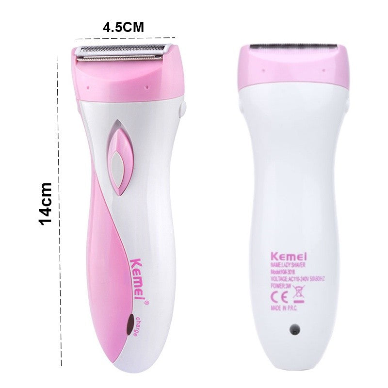 KEMEI Women's Shaver Epilator Electric Rechargeable Lady Shaving Trimmer Hair Removal KM-3018 女士电动剃毛器