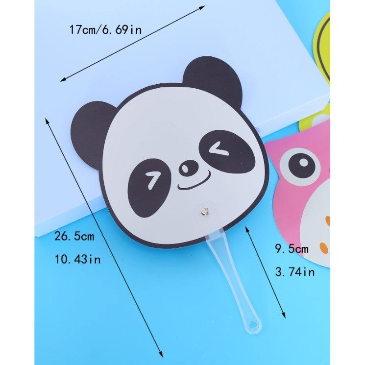 Creative Cute Cartoon Pattern Portable Mini Plastic Handheld Fan with Many Interesting Shapes for Party Favors