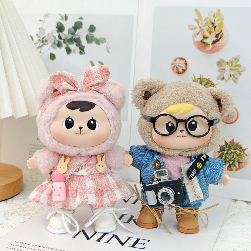 【Ready Stock】 LABUBU The Exciting Macaroon / Sitting Posture Party Doll Clothes Accessories Set Not Original 拉布布配件