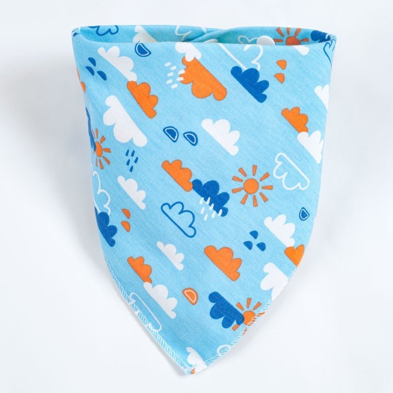 READY STOCK!!!Baby Kids Triangle Towel Baby Cotton Toddler Towel Baby Bib With Button Bibik Bayi 343