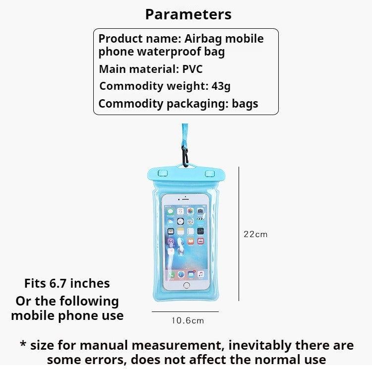 READY STOCK!!! Waterproof Phone Case Bag Pouch Holder Pouch Cover Luminous Float Seaside Swimming 水下拍照气囊手机防水袋