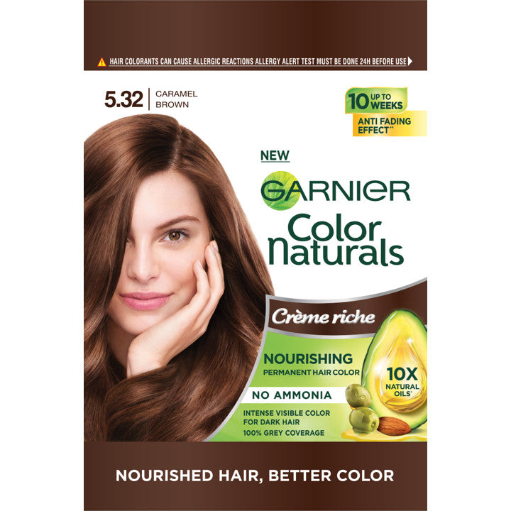 READY STOCK!!! Garnier Color Naturals | Long-Lasting Nourishing Cream Hair Color with Natural Oils | Grey Coverage