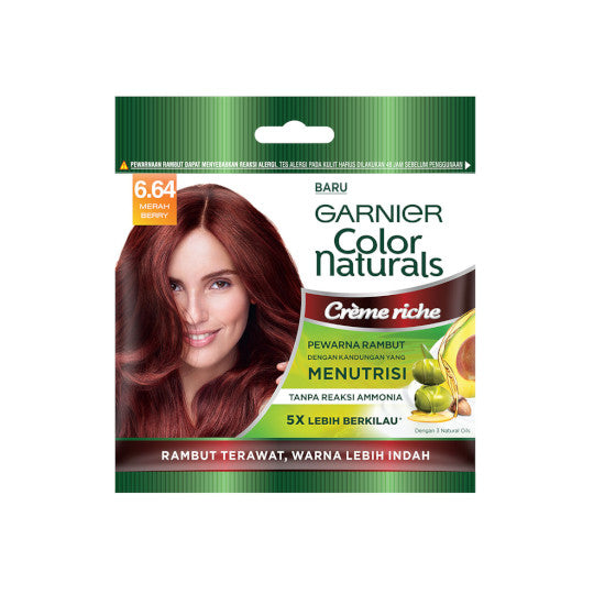 READY STOCK!!! Garnier Color Naturals | Long-Lasting Nourishing Cream Hair Color with Natural Oils | Grey Coverage