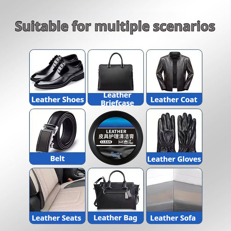 READY STOCK!!! Leather Care Cleaning Balm | Multi-Purpose Leather Conditioner | Shoes Bags Sofa Cleaner 皮具护理清洁膏
