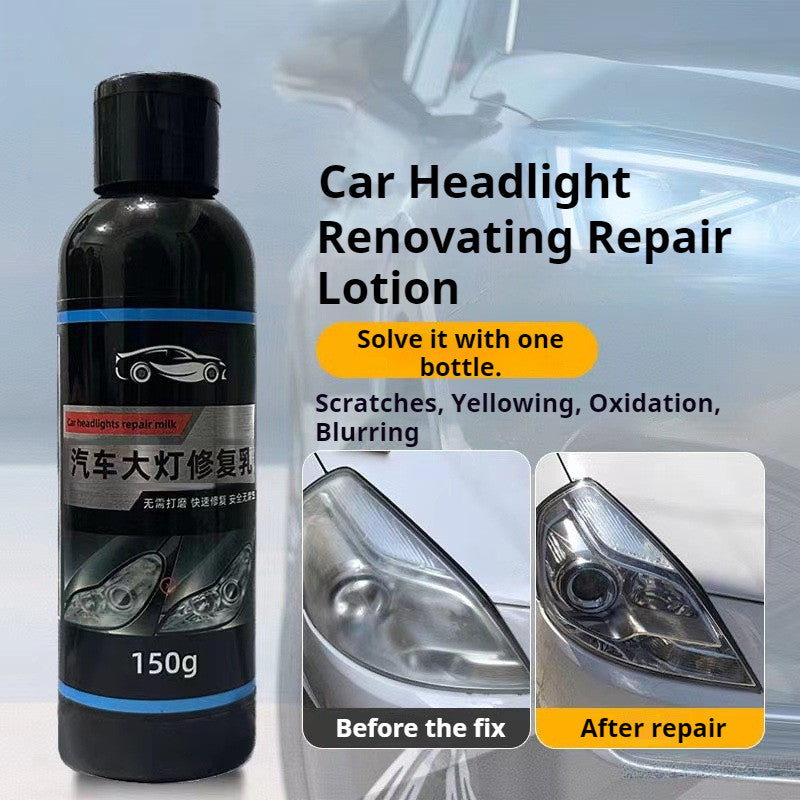 READY STOCK!!! Car Headlight Repair Lotion | Powerful Headlamp Cleaner & Restoration Polishing Cream 汽车大灯修复乳