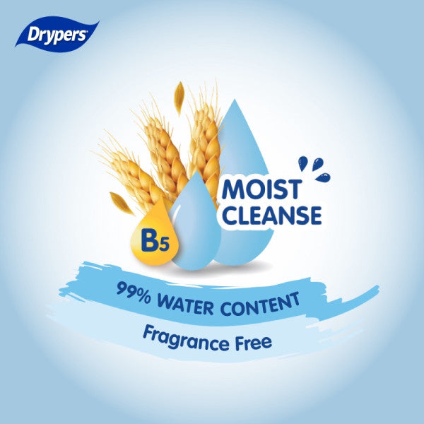 READY STOCK!!! Drypers Baby Wipes 2x30s | Gentle & Soft Baby Wet Wipes | Hypoallergenic Safe for Newborns 婴儿湿纸巾