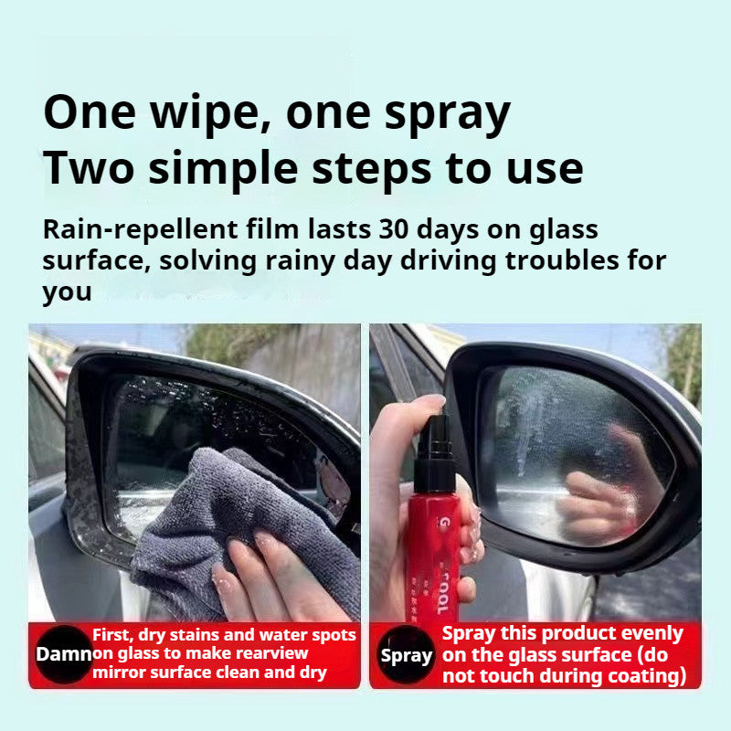 READY STOCK!!! Car Glass Rain Repellent Spray | Water Repellent Coating | Anti-Fog & Waterproof Cleaner 玻璃爽防雨驱水剂