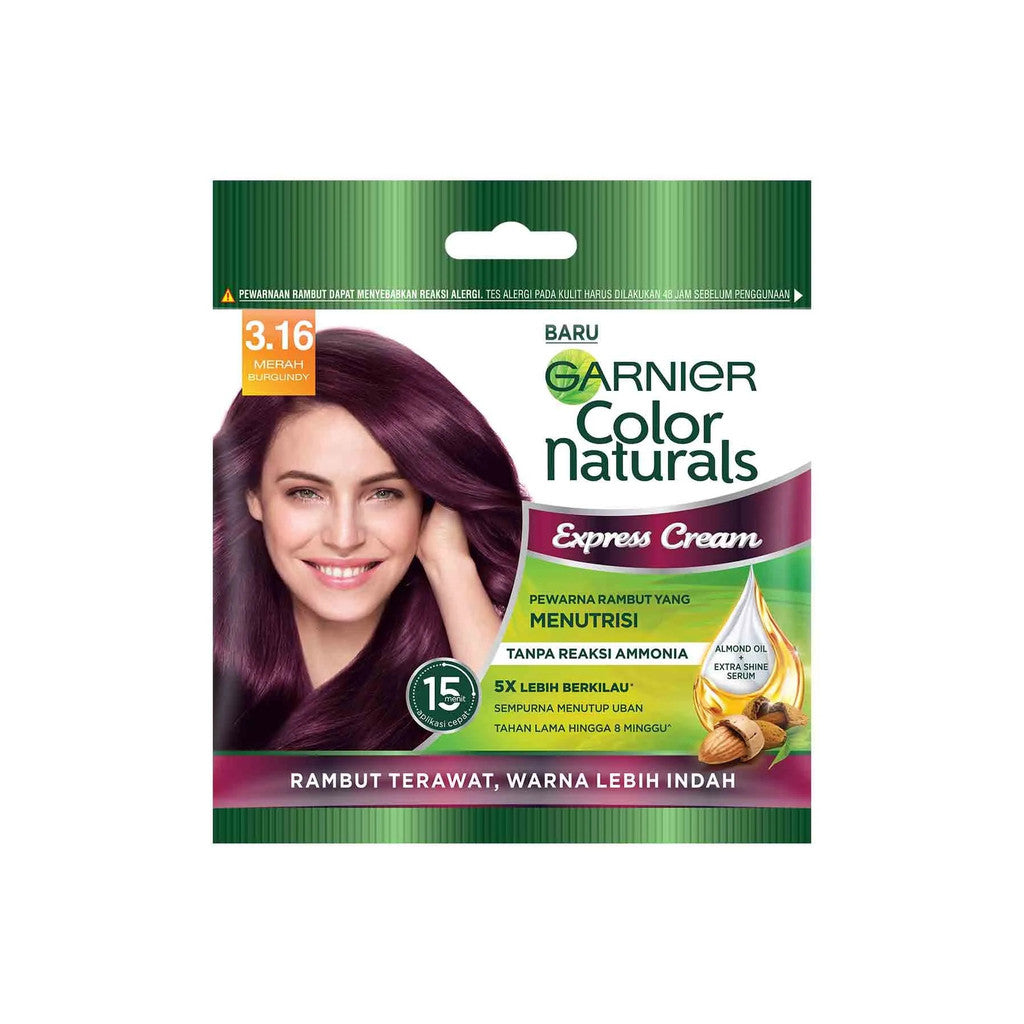 READY STOCK!!! Garnier Color Naturals | Long-Lasting Nourishing Cream Hair Color with Natural Oils | Grey Coverage