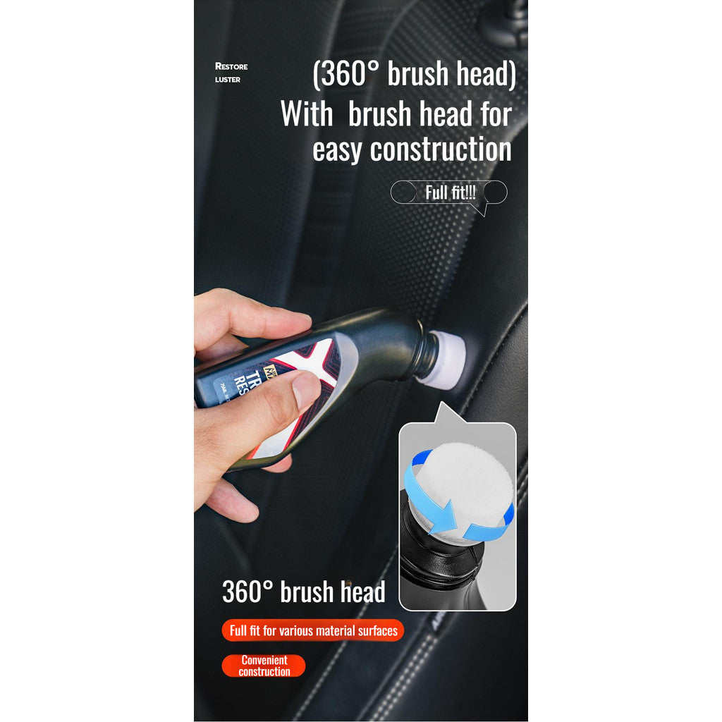 READY STOCK!!! Trin Restorer | Multi-Purpose Car Plastic & Leather Restorer | Dashboard & Trim Shine Cleaner 塑料件镀晶剂