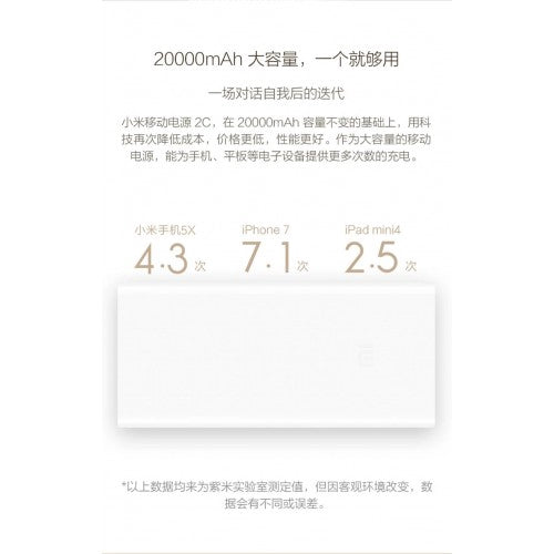 XIAOMI 20000MAH powerbank （malaysia warranty） free shipping