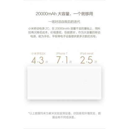 XIAOMI 20000MAH powerbank （malaysia warranty） free shipping