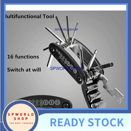 16 in 1 Multifunction Bicycle Repair Tools Kit Hex Spoke Cycling Screwdriver Tool MTB Mountain Cycling Bike Repair Tool