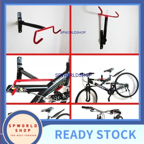 Bicycle wall rack hook holder
