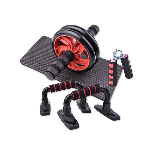 Push up Bracket Lean Abdomen Training with Skip Rope Anti-Skid Foam S-Type Grip Force Pull Rope Home Fitness Equipment